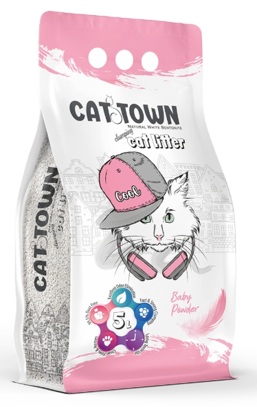 [2325] Cat litter Cattown CAT White Cat Litter Baby Powder 5 L