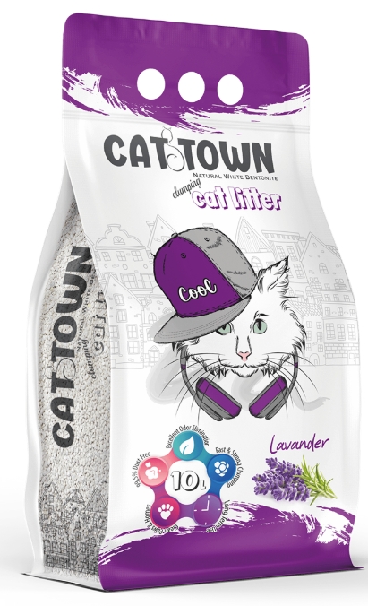 [2332] Cat litter Cattown CAT White Cat Litter Lavender  10 L