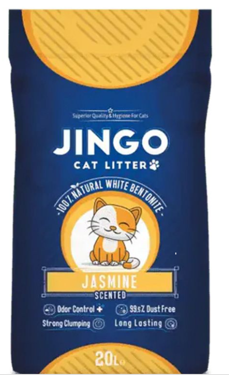 [2299] Cat litter Jingo CAT White cat litter Jasmine 20 L
