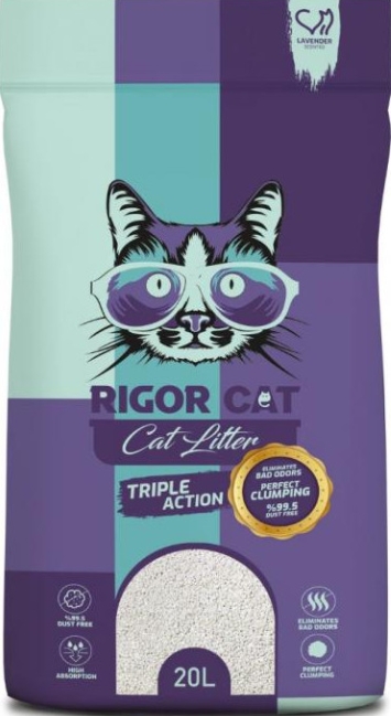 [2324] Cat litter Rigor CAT White Cat Litter Lavender 20 L