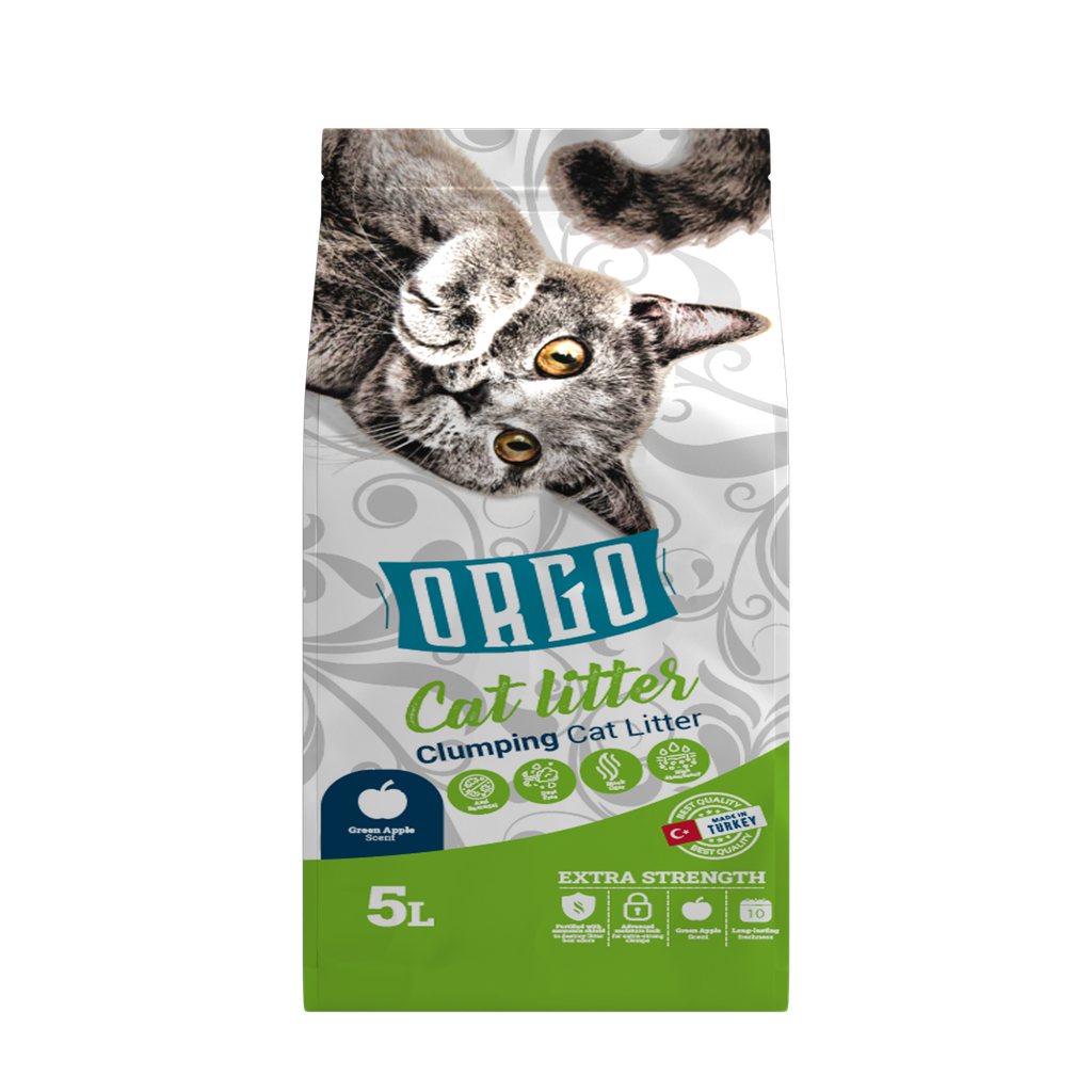 [2278] Cat litter orgo CAT White cat litter Apple 5 L