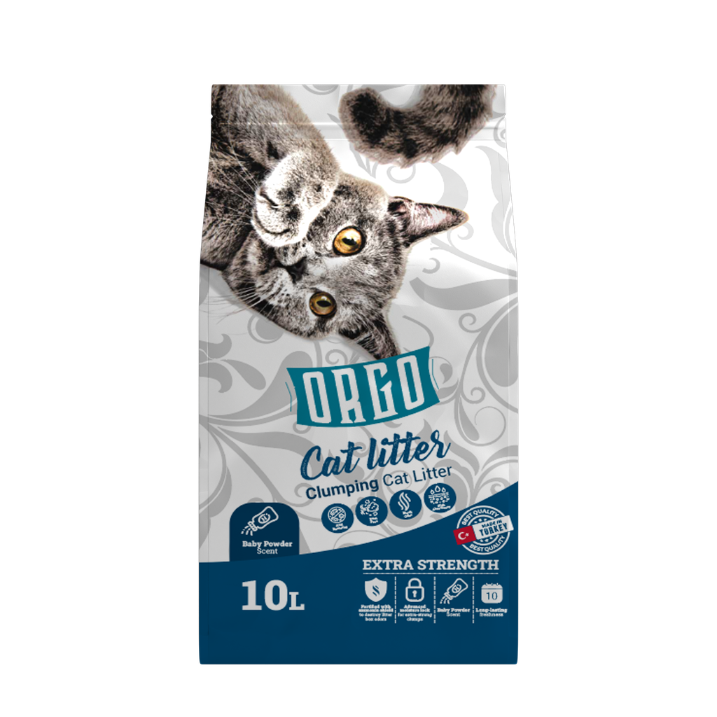 [2281] Cat litter orgo CAT White cat litter Baby Powder 10 L