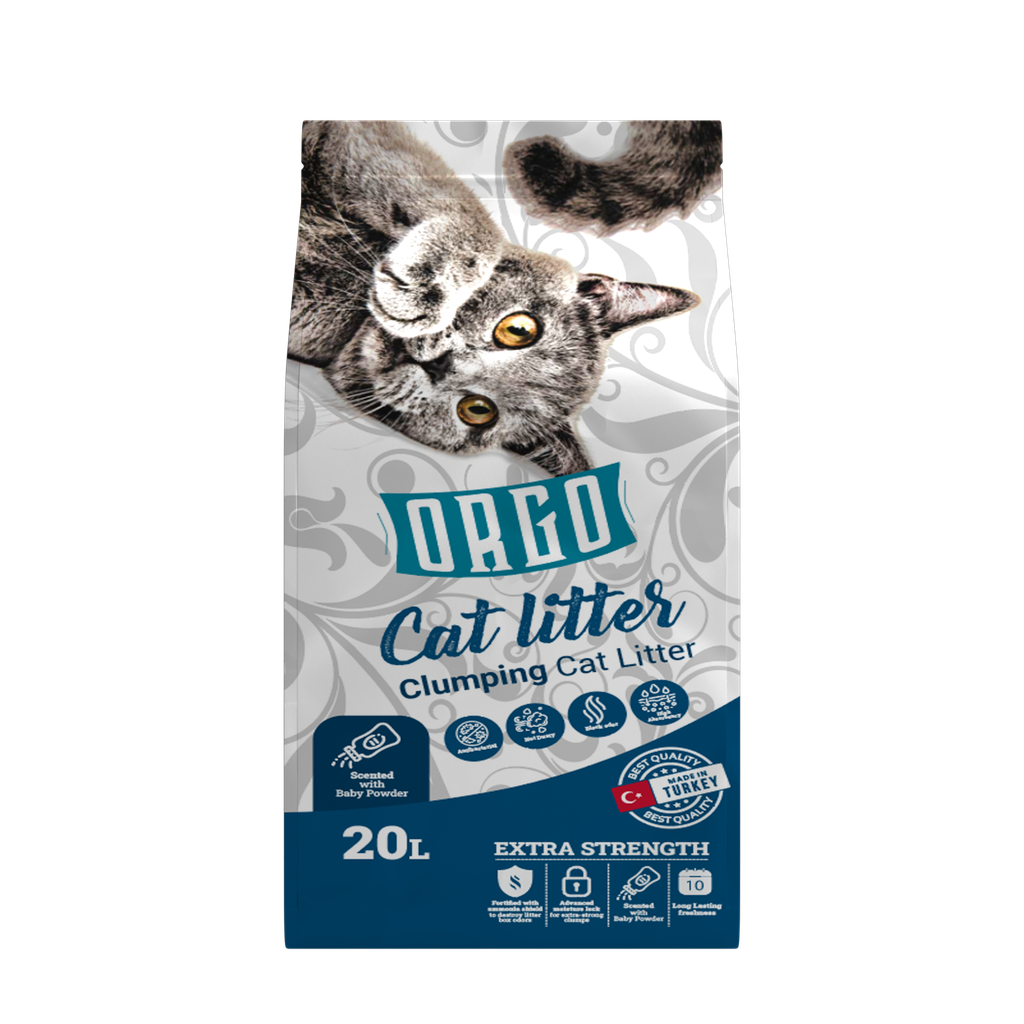 [2285] Cat litter orgo CAT White cat litter Baby Powder 20 L