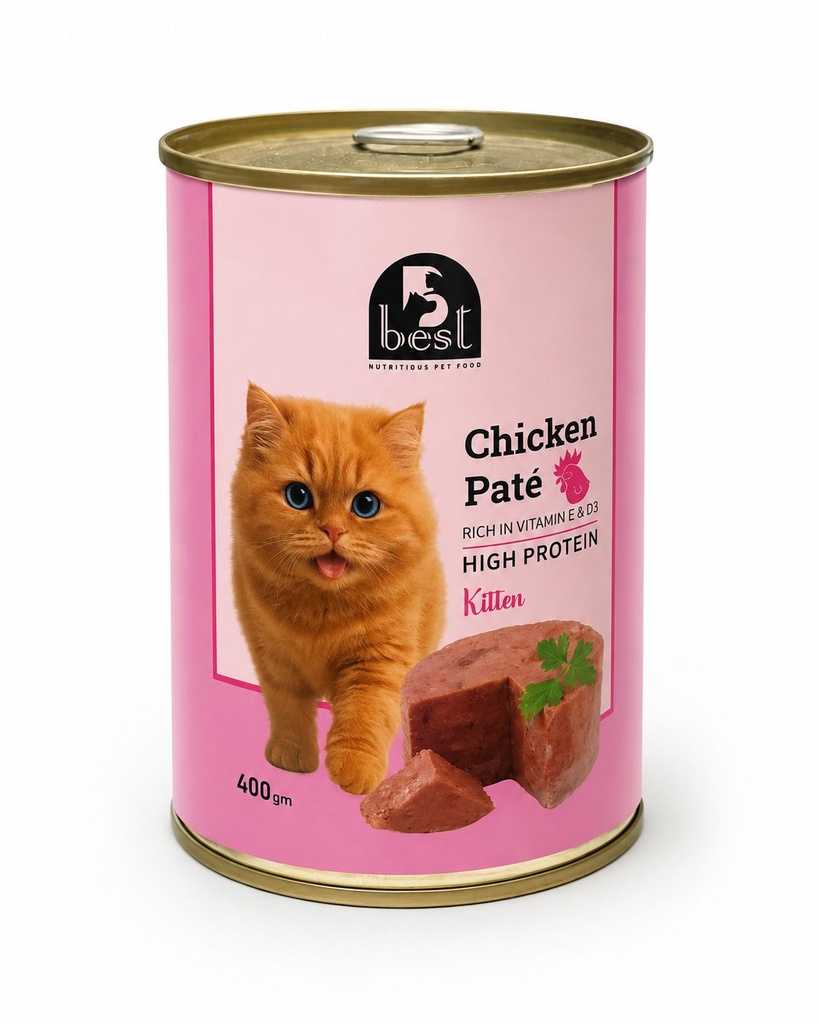 [2406] Wet Food Best cat  Can Food Kitten Chicken 400 gm