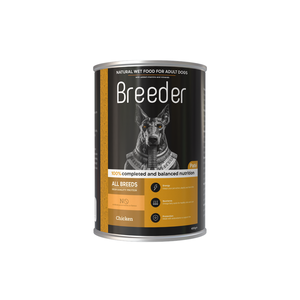 [2382] Wet Food Breeder dog  Can Food Adult Chicken 400 gm 24 PCS / Packet