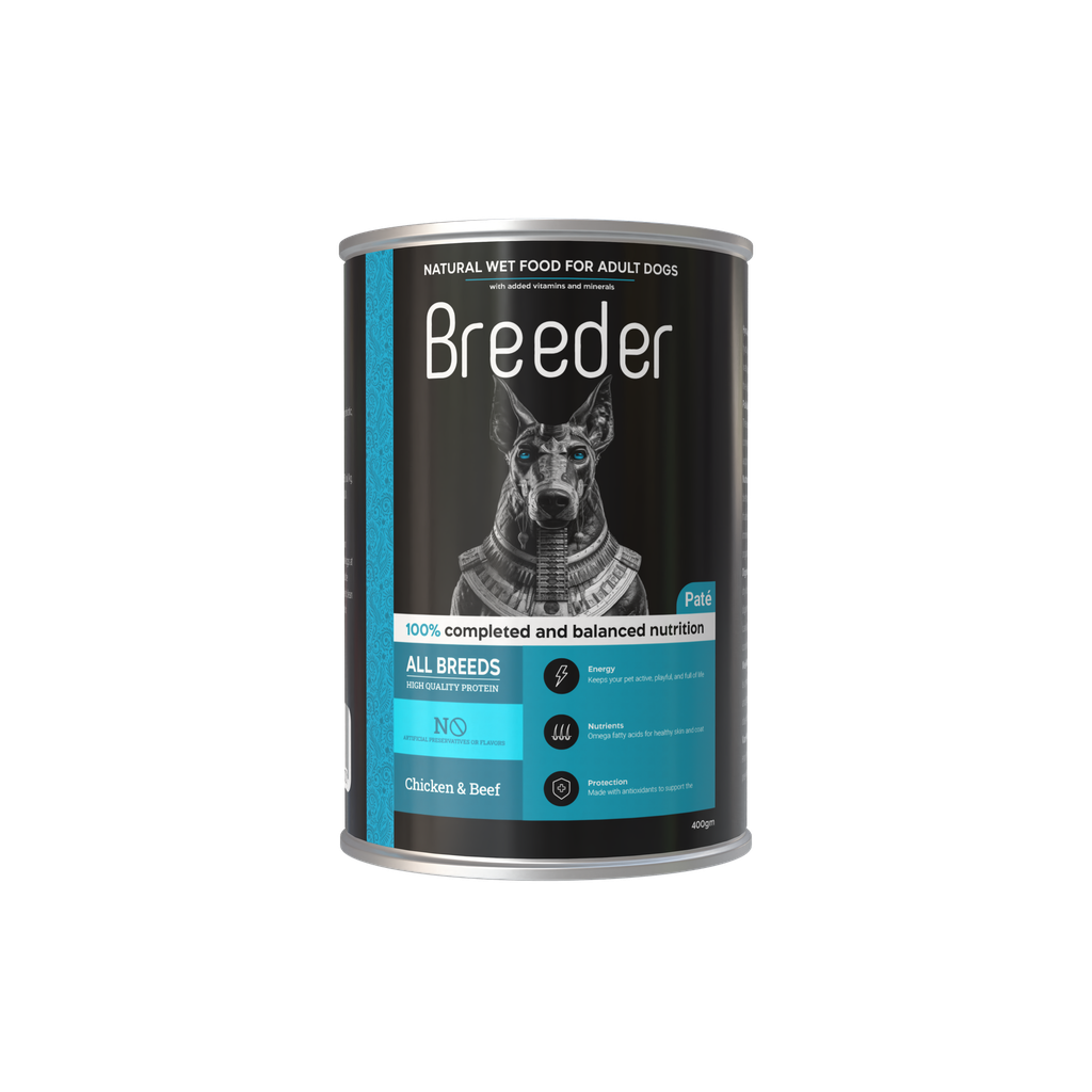[2384] Wet Food Breeder dog  Can Food Adult Chicken With Beef 400 gm 24 PCS / Packet