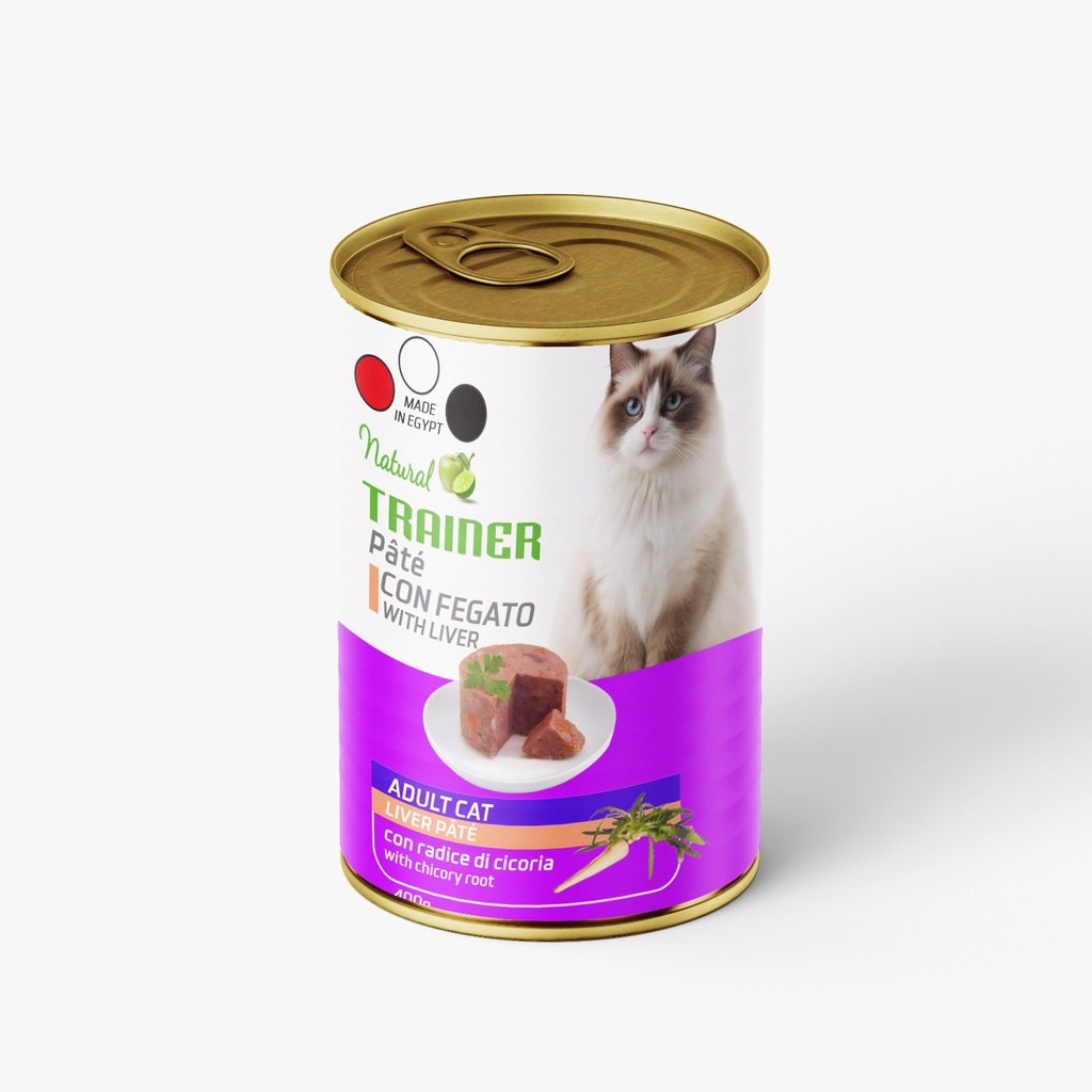 [2413] Wet Food Trainer cat  can food liver 400 gm
