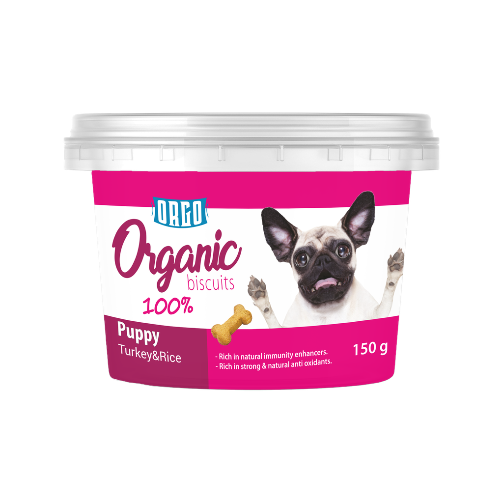 [2337] biscuits orgo DOG Puppy Turkey& Rice 150 gm - 6222019212456