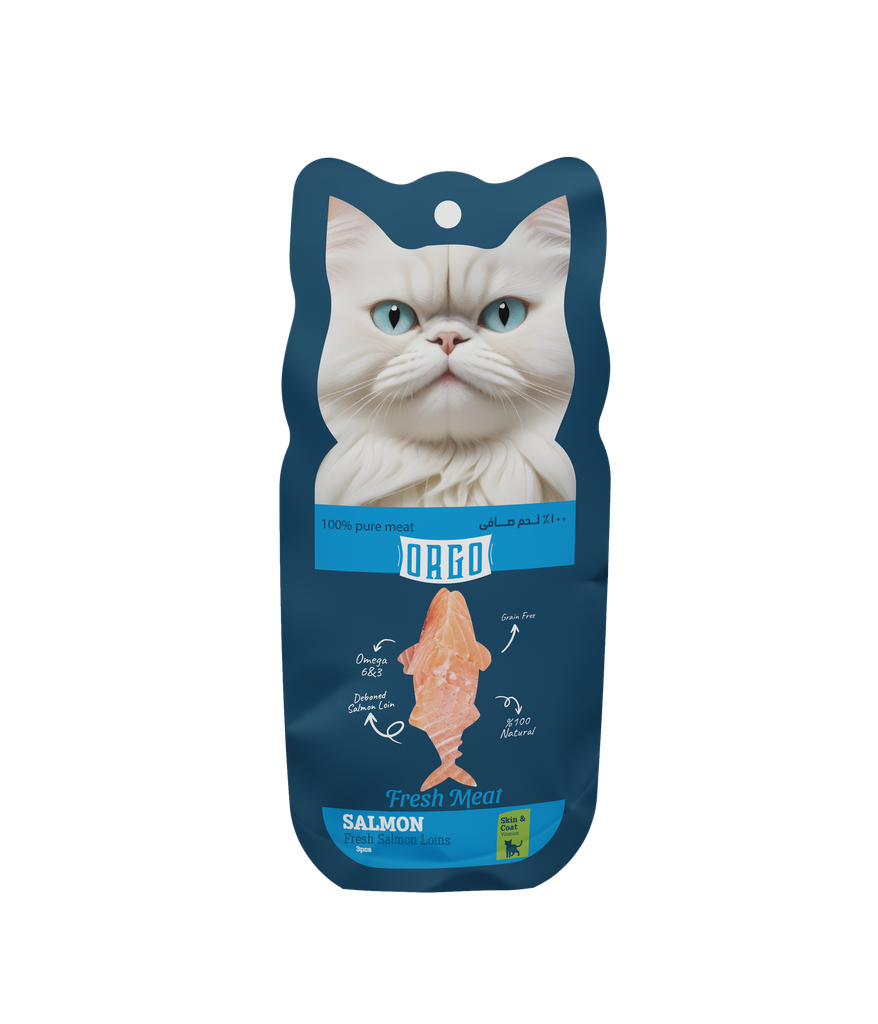 [2347] treats orgo DOG Freh Meat - Salmon - 3Pcs