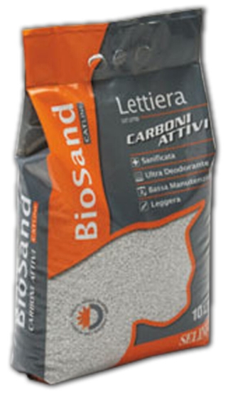 [8000039] Lettiera - Biosand - Cat Litter - 10 L - Carboni Attivi