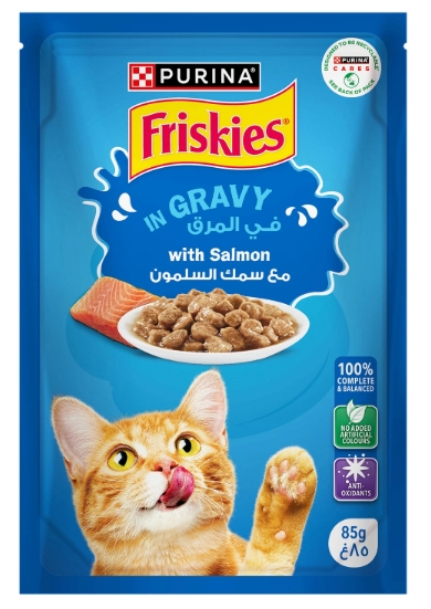 [8000054] Purina - Friskies - For Adult Cats - Pouch 85 gm - With Salmon
