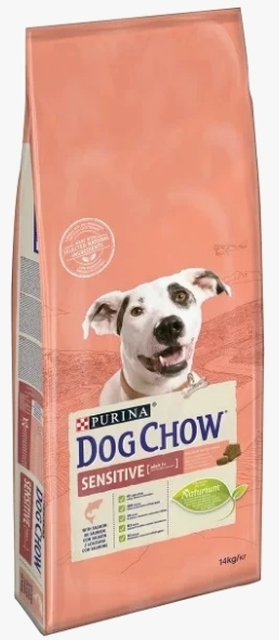 [8000100] Purina - Dog Chow - Dry Food - For Adult Dog - Sensitive - 14 kg - Salmon