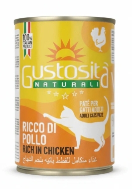 [8000121] Gustosita - Can 400 gm - For Adult Cats - Chicken