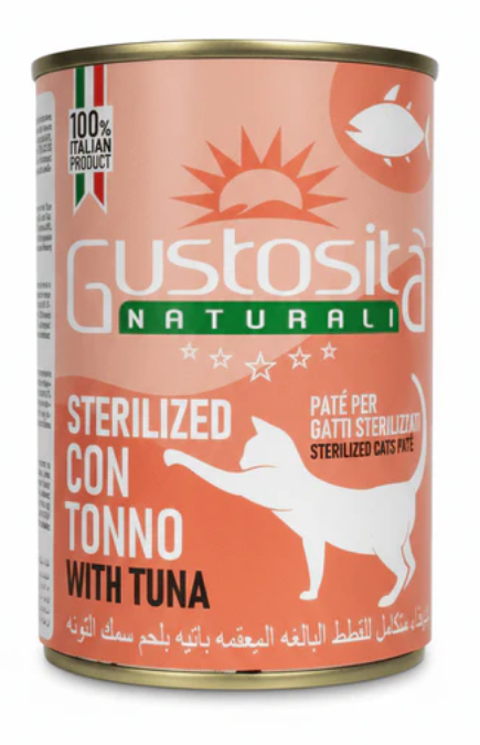 [8000123] Gustosita - Can 400 gm - For Cats - Sterilized - Tuna