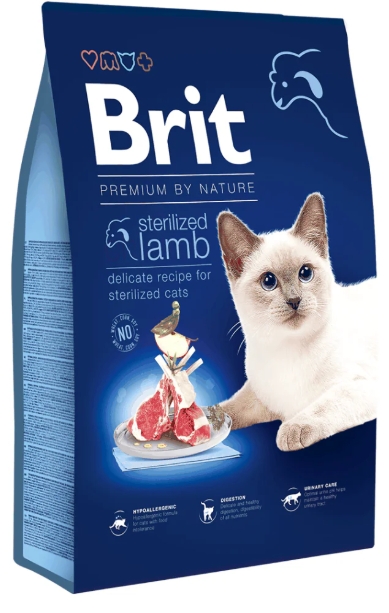 [8000137] Brit - Dry Food - For Cats - Sterilized - 8 kg - Lamb