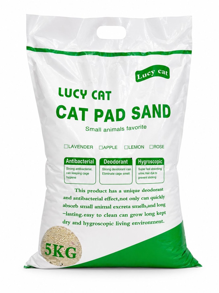 [8000349] Lucy Cat - Cat Litter - 5 Kg - Lemon