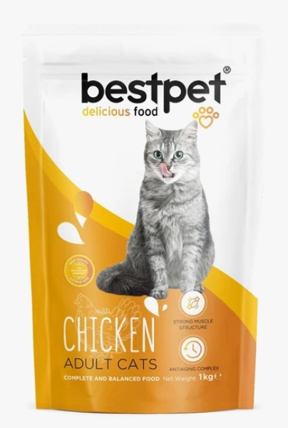 [8000403] BestPet - Dry Food - For Adult Cats - 1 kg - Chicken