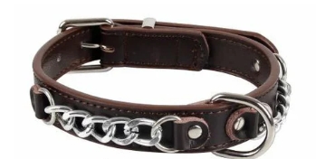 [YL77376-L] Naomi - Dog Collar - Brown - M