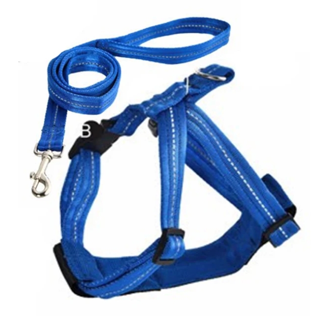 [YL117367-M] Naomi - Dog Harnees - Blue - M