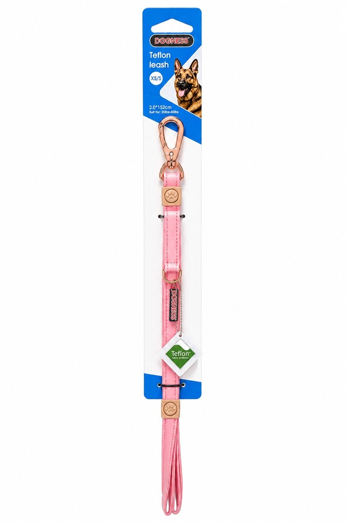 [8000582] Dogness - Elegant Leash - XS/S - Pink