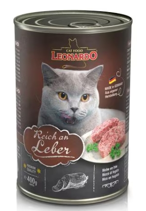 [8000674] Leonardo - Can 400 gm - Adult Cats - Leber