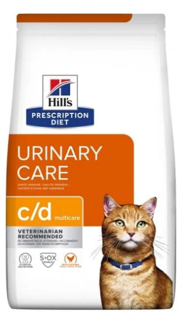 [8000702] Hill's - Dry Food - For Adult Cats - 1.5 kg - C/D - Urinary Care - Chicken