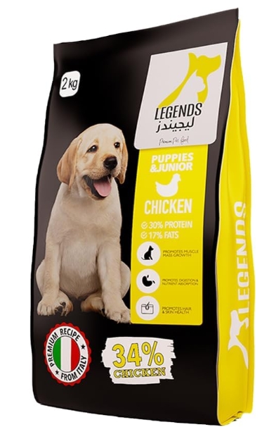 [8000735] Legends - Dry Food - For Puppy & Junior Dogs - 2 kg - Chicken