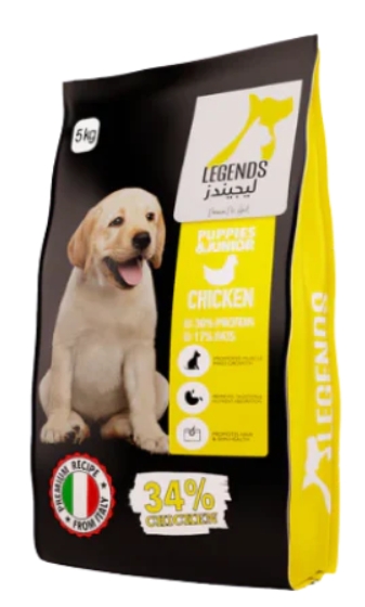 [8000736] Legends - Dry Food - For Puppy & Junior Dogs - 5 kg - Chicken
