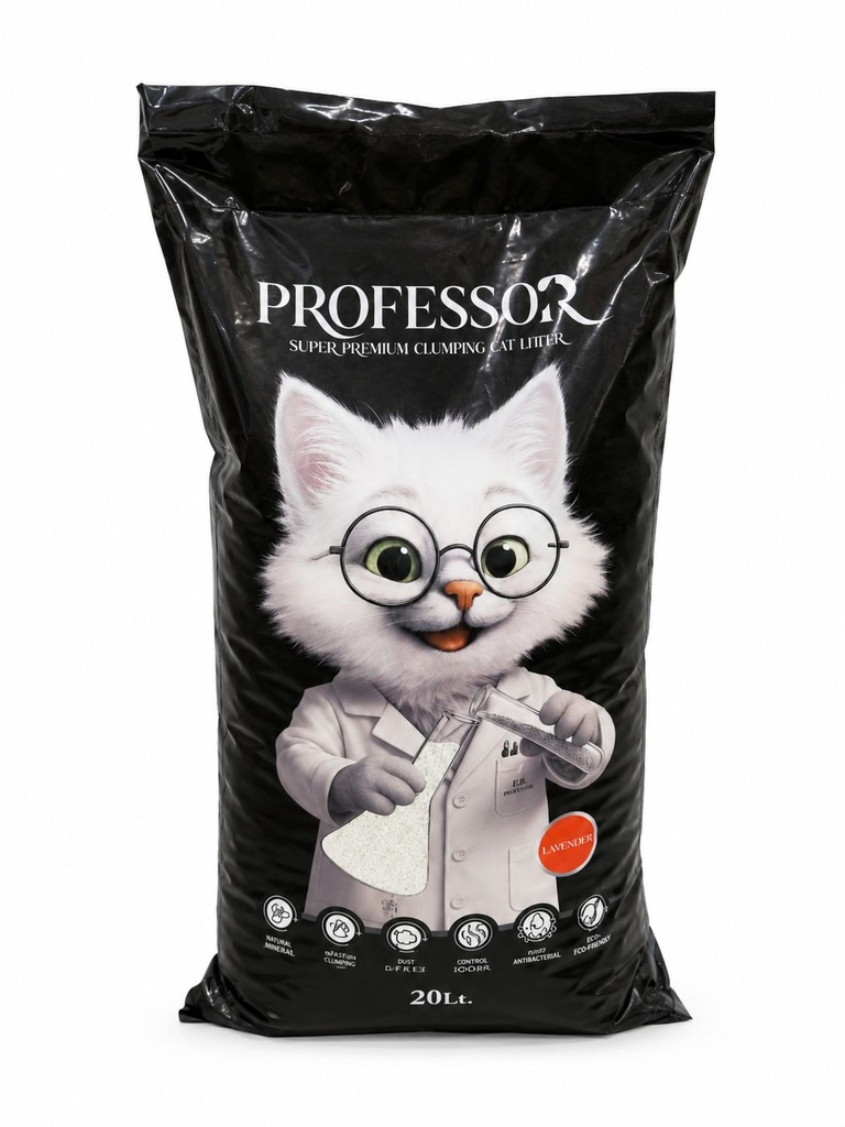 [C-PU 8684990904542] Professor - Cat Litter - 20 L - Unscented
