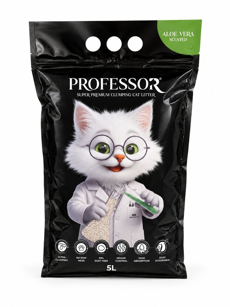 [8000834] Professor - Cat Litter - 5 L - Aloe Vera