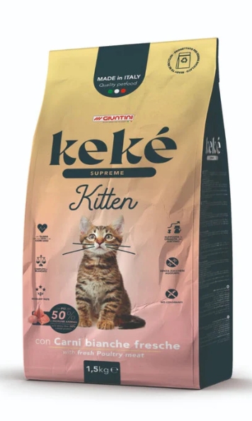 [8000858] KeKe - Dry Food - For Kitten Cats - 1.5 kg - Supreme