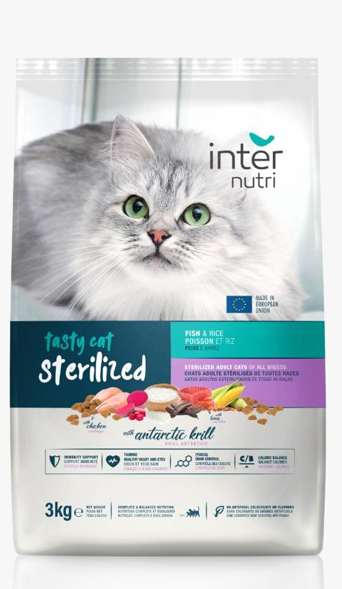 [8000863] Internutri - Dry Food - For Adult Cats - 3 kg - Sterilized - Tuna