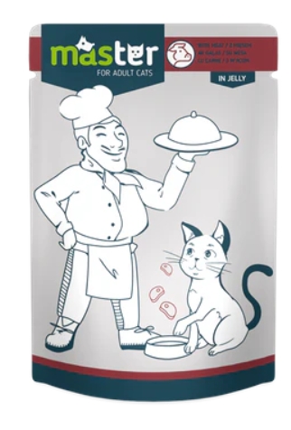 [8000872] Master - Cat Food - For Adult - Pouch 80 gm - Beef