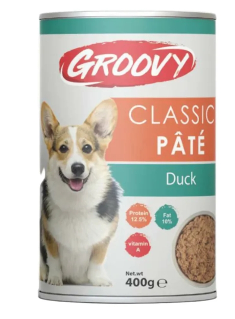 [1532] Groovy - Can 400 gm - Adult Dogs - Duck