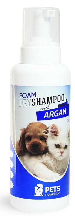 [cdp-00001] Pets republic Dry Foam Shampoo Argan 520ml
