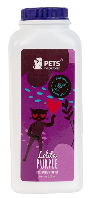 [cdp-00022] Pets Republic DRY POWDER SHAMPOO Lolita Purple 200G