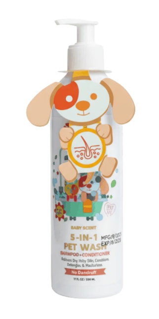 [cdp-00038] Pets republic Anti Dandruff Shampoo 5 in 1 Baby Scent 500ml