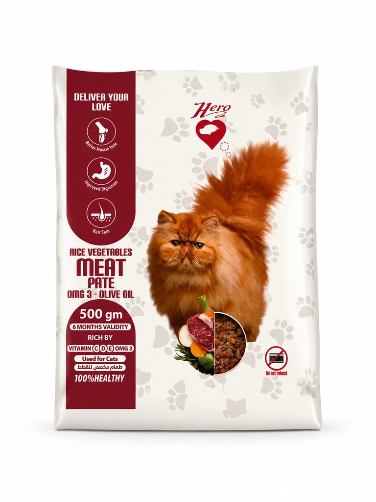 [hc00002] hero cat Meat 500 gm