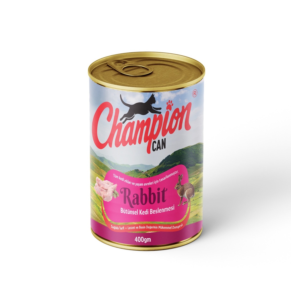 [3023] Champion Chunks Can Food For Adult Cat Rabbit 400 GM