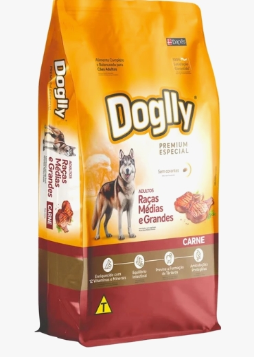 Doglly - Dry Food - Adult Dogs - 10 Kg - Carne